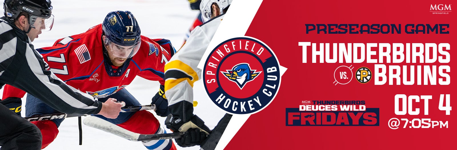 Preseason: Springfield Thunderbirds vs Providence Bruins 